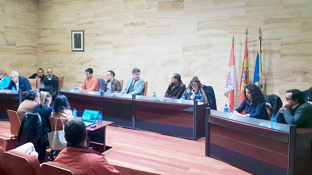 Un momento del pleno municipal ordinario celebrado el pasado jueves en el Real Sitio.