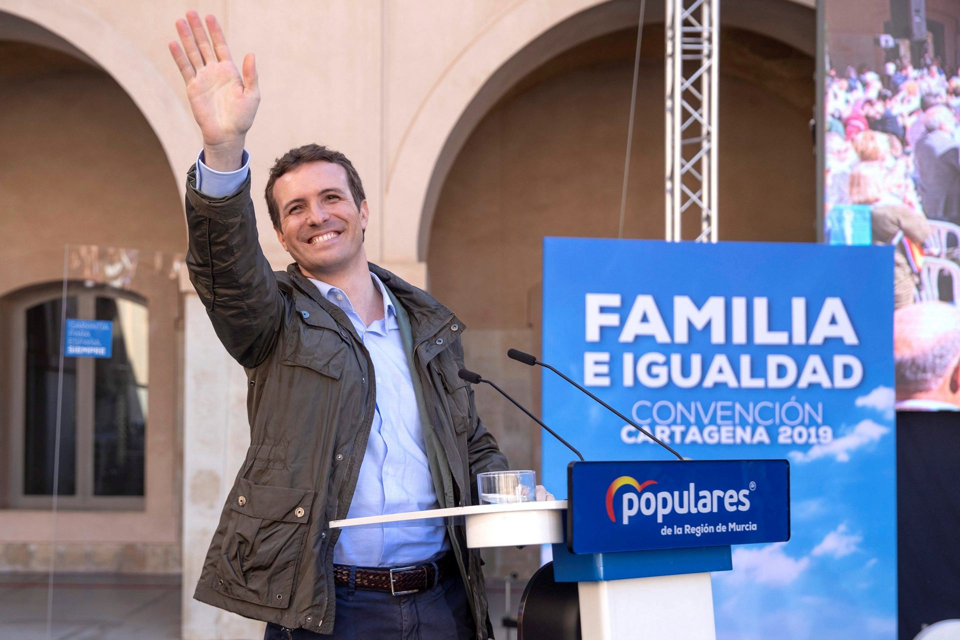 Pablo Casado en la Convención de Familia e Igualdad en Cartagena.