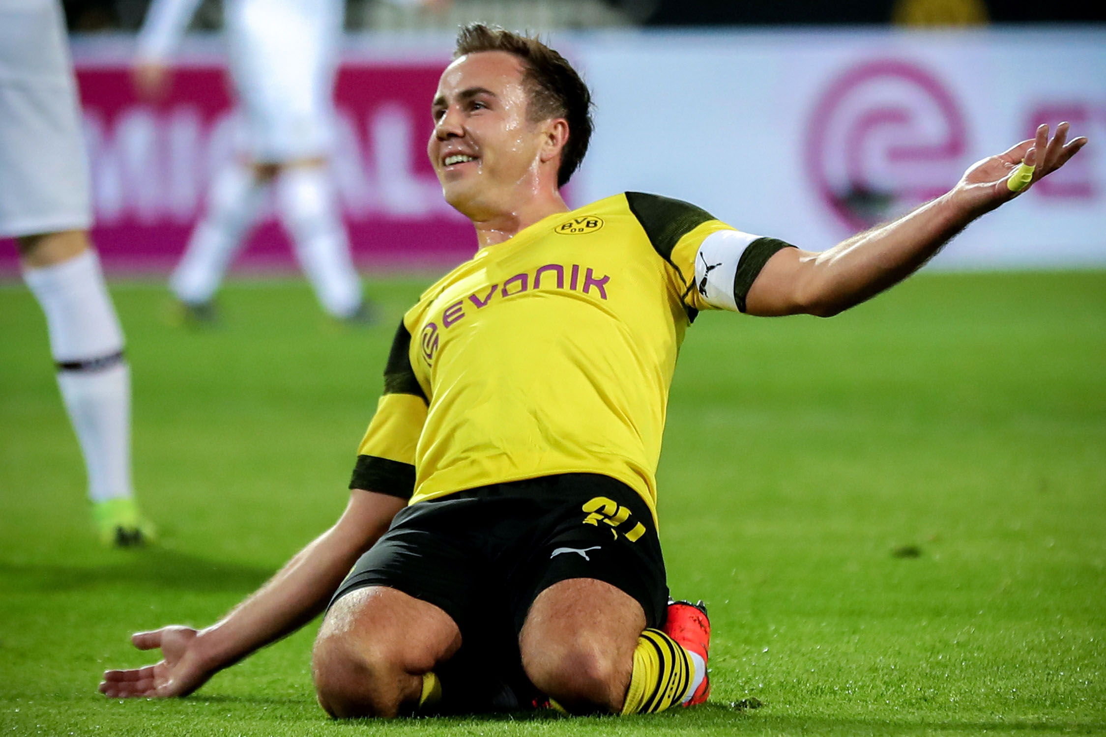 El Dortmund busca un ‘póker’ perfecto 1 Mario Götze celebra un gol con el Borussia Dortmund.