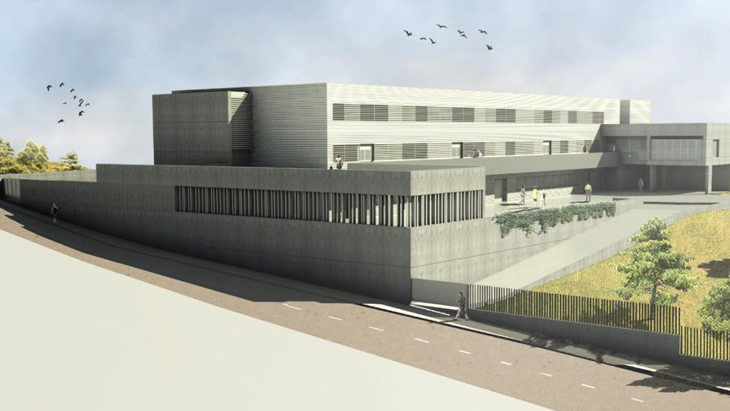 Infografía del centro de Formación Profesional con el que comenzará la construcción del futuro instituto Ezequiel González. / E. A.