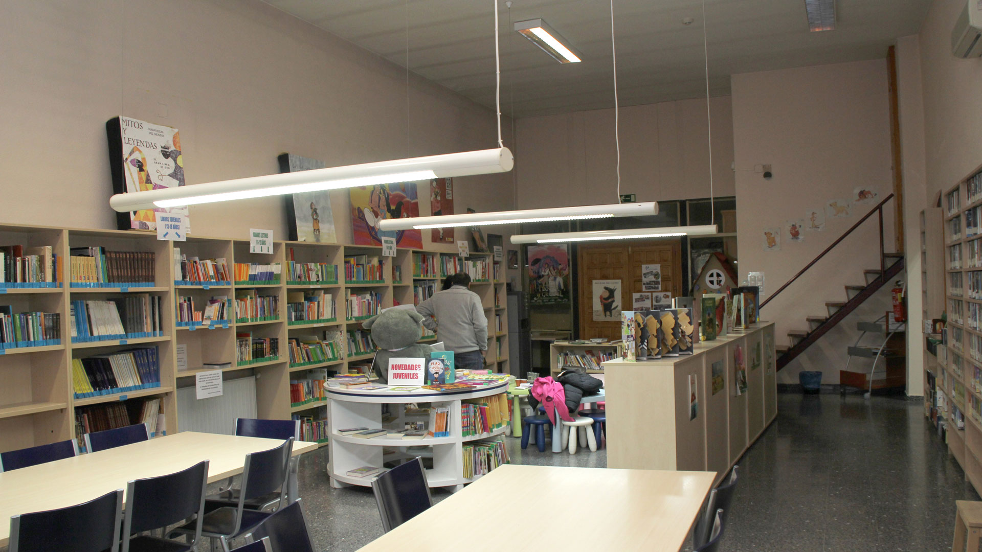 Biblioteca Cronista Herrera antes de la reforma.