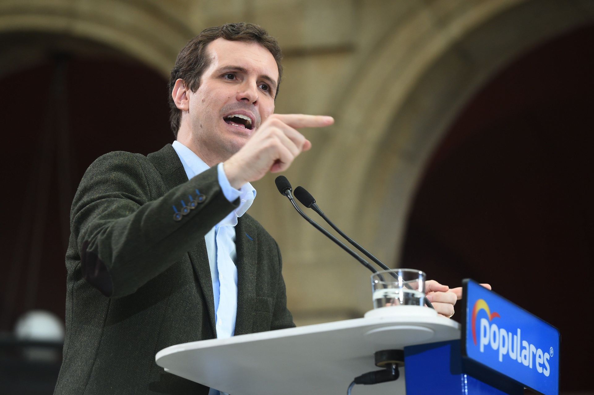 Pablo Casado interviene en la presentación de candidatos populares.