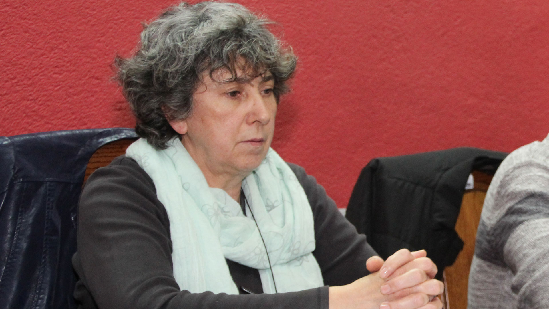 Montserrat Sanz Sanz, concejal de IU y candidata a la Alcaldía.