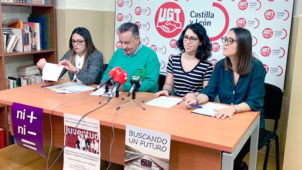 Paula Martín Gago, Manuel Sanz Prieto, Paula de la Fuente y Laura Cecilia Sebastián, de izquierda a derecha. / E. A.