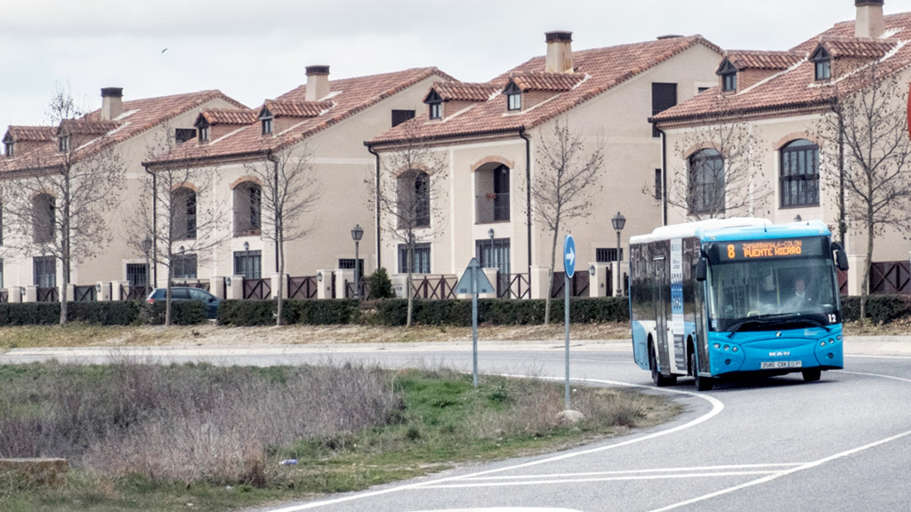 Imagen de archivo de un autobús urbano en Zamarramala. Ahora la Línea es la 9 y ha mejorado la frecuencia. / Kamarero