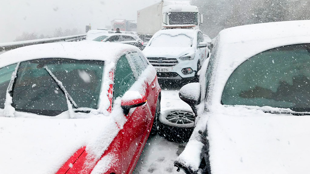 Los accidentes bloquearon la carretera./EL ADELANTADO