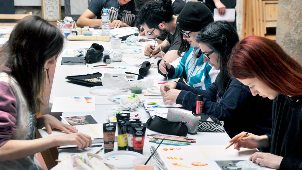 Uno de los talleres realizados esta semana. / Kamarero