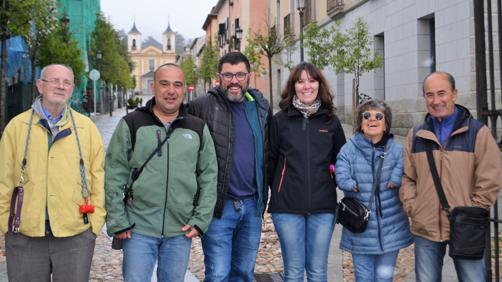 Integrantes de la nueva candidatura de Podemos-Equo en el Real Sitio. / el adelantado