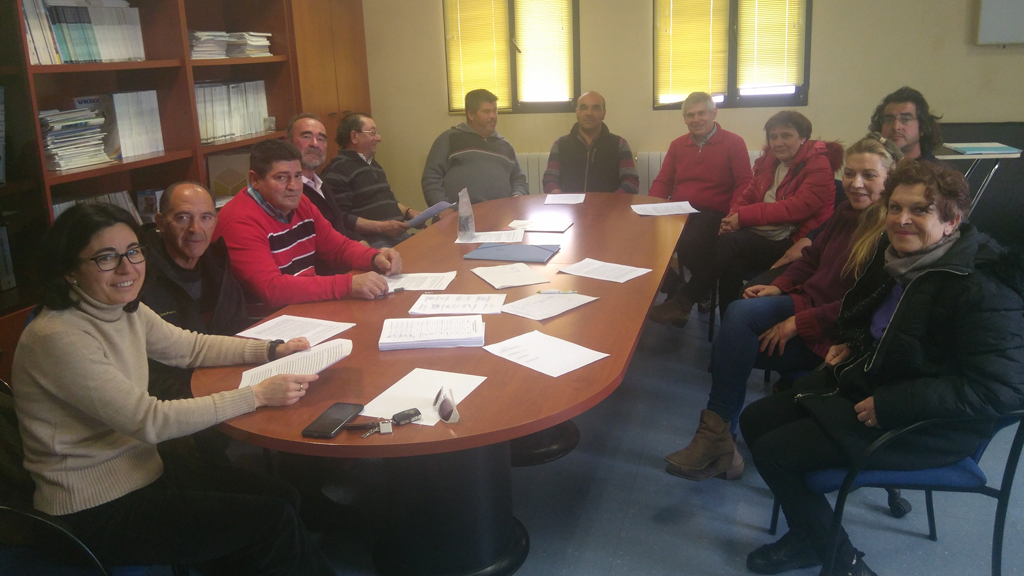 Un momento en la reunión del Consejo de Salud de la zona básica de Riaza.