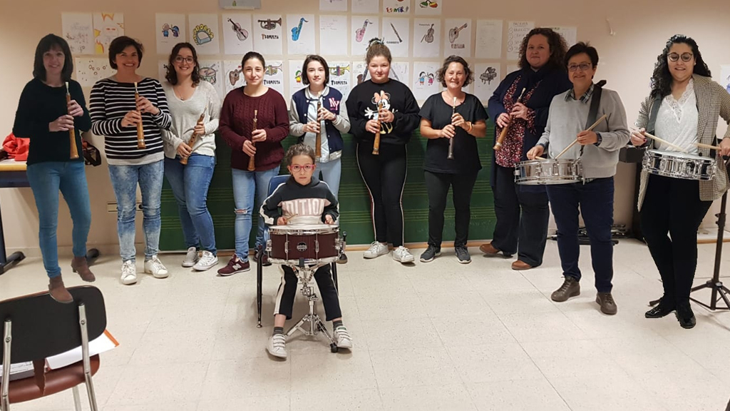 Algunas de las alumnas del módulo de música tradicional. / el adelantado