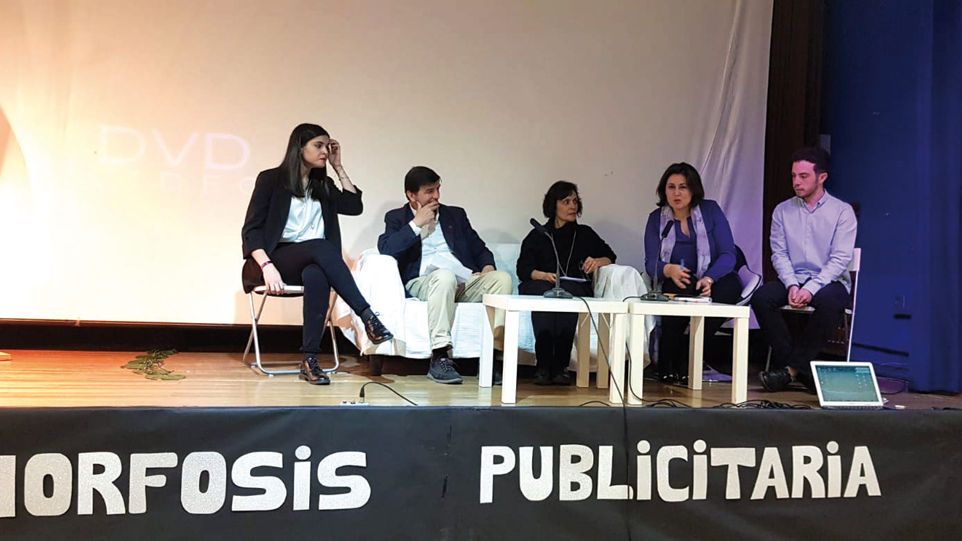 María Gutiérrez, Agustín García Matilla, María Fe Santiago, Marta Laguna y Pedro Fúnez. / UVa