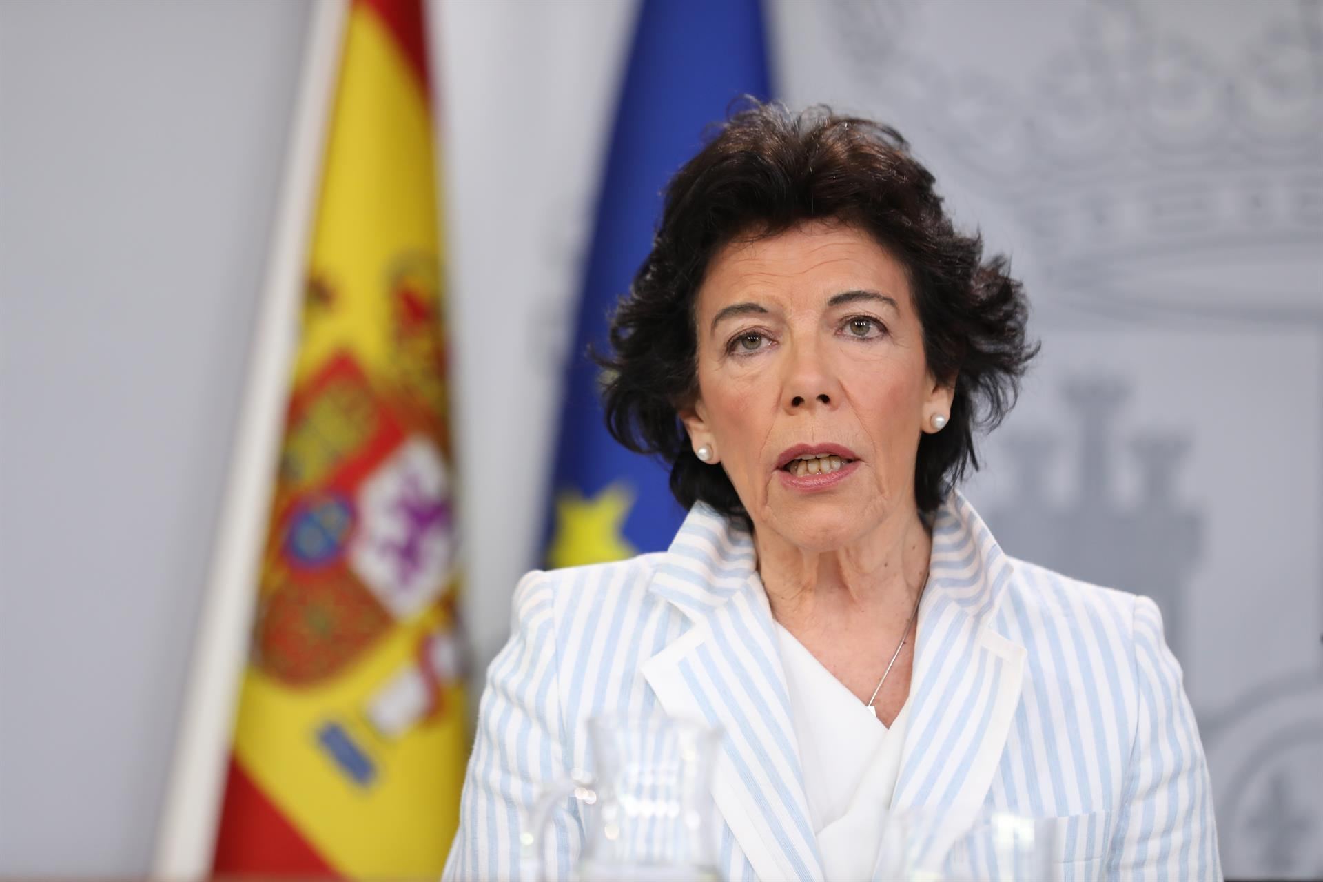 La portavoz del Gobierno en funciones, Isabel Celaá. / europa press