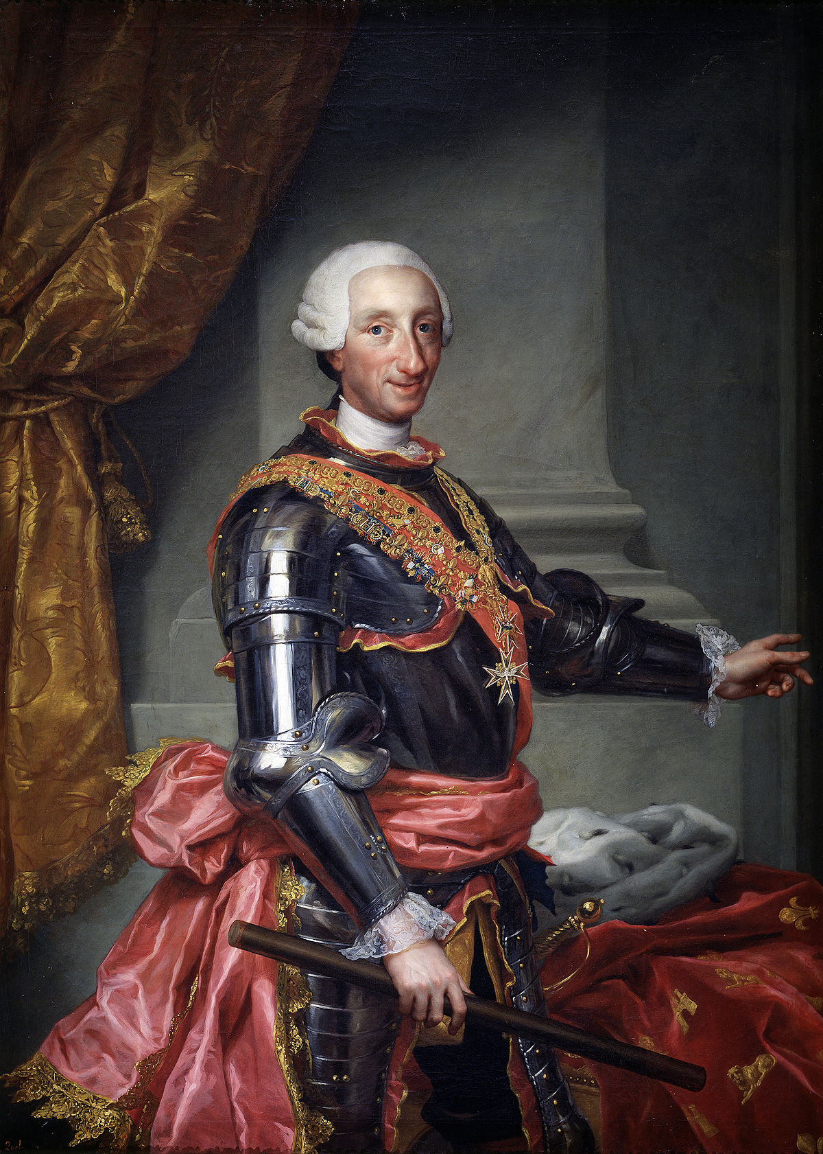 El retrato de Carlos III, de Antón Rafael Mengs es una de las obras a contemplar en la sala.