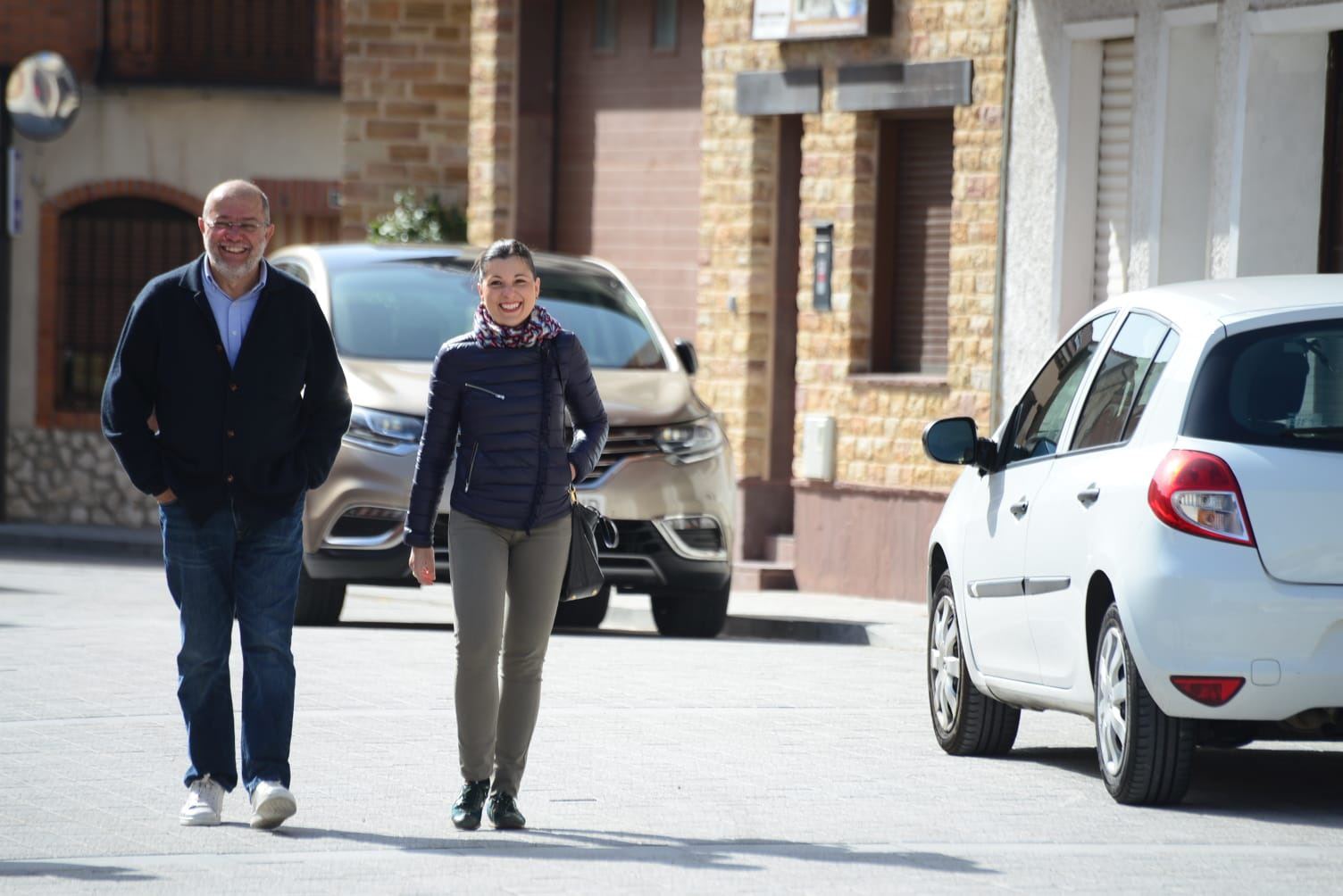 El candidato de Cs a la Presidencia de la Junta, Francisco Igea, y la candidata al Congreso por Valladolid, Soraya Mayo. / e. p.