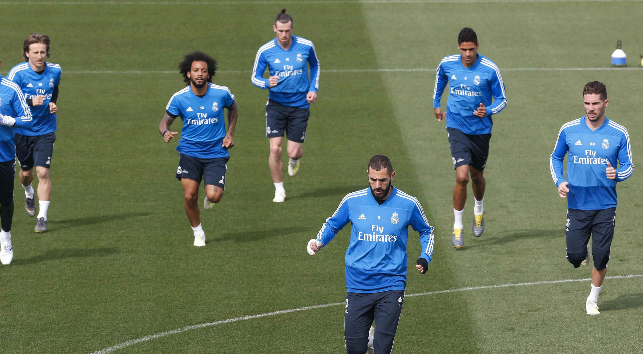 Un Leganés en racha mide el amor propio del Madrid 1 Los jugadores del Real Madrid, durante el entrenamiento de ayer en Valdebebas.