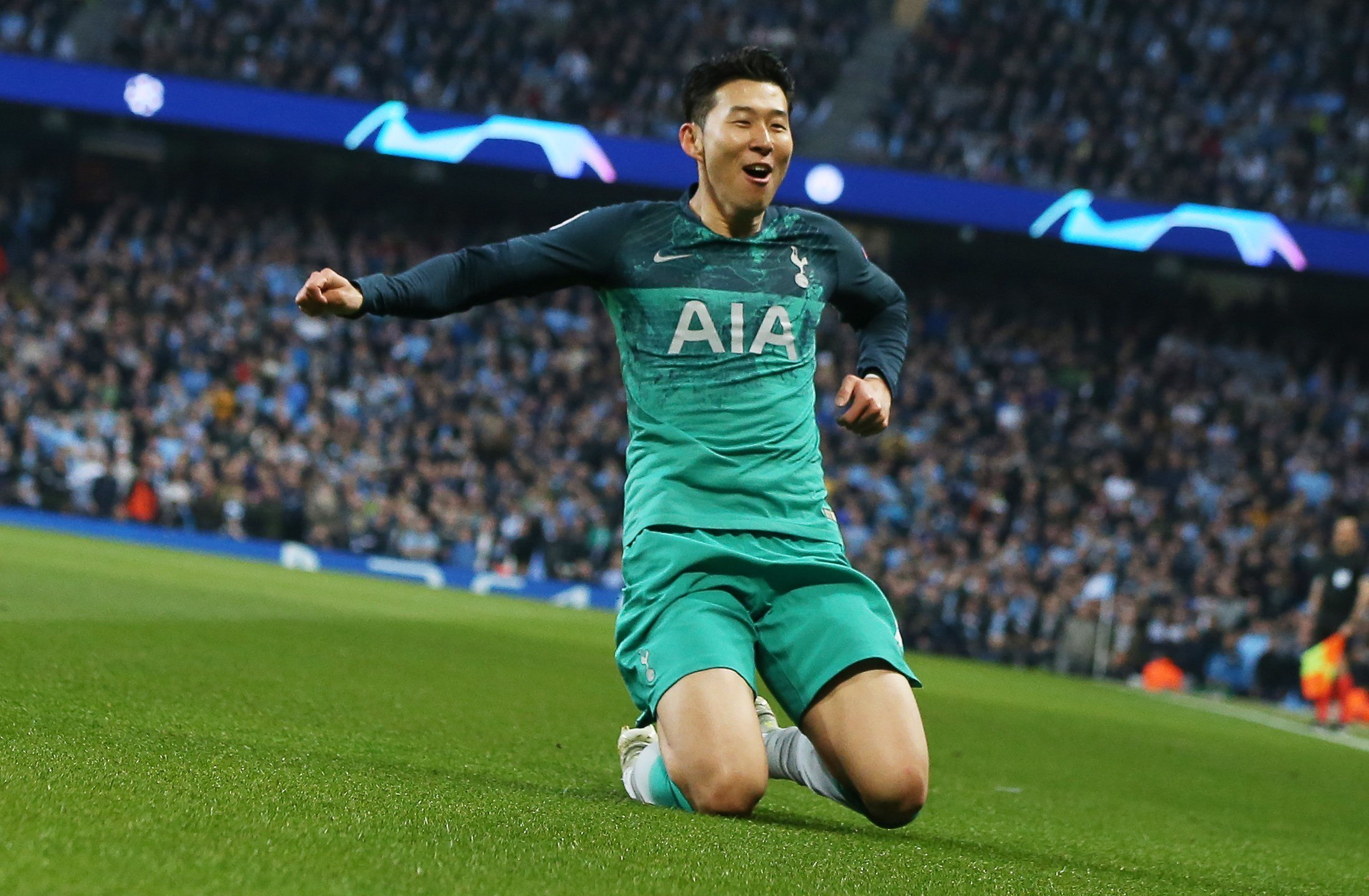 Son, autor del gol del Tottenham en el partido de ida, aprovechó dos errores de Laporte para estar en semifinales.