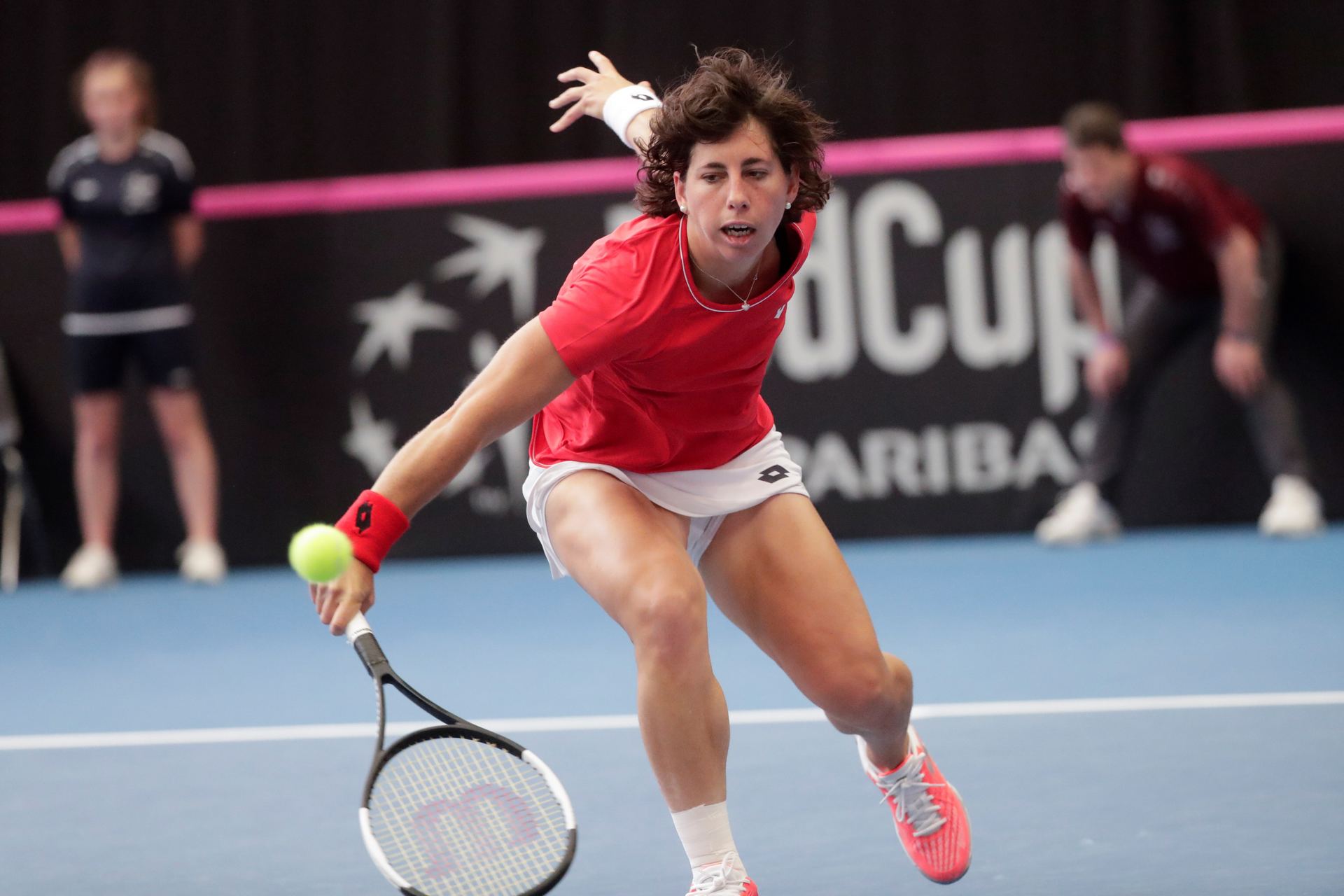 La española Carla Suárez fue la principal artífice de la victoria tras ganar todos sus partidos. / EFE