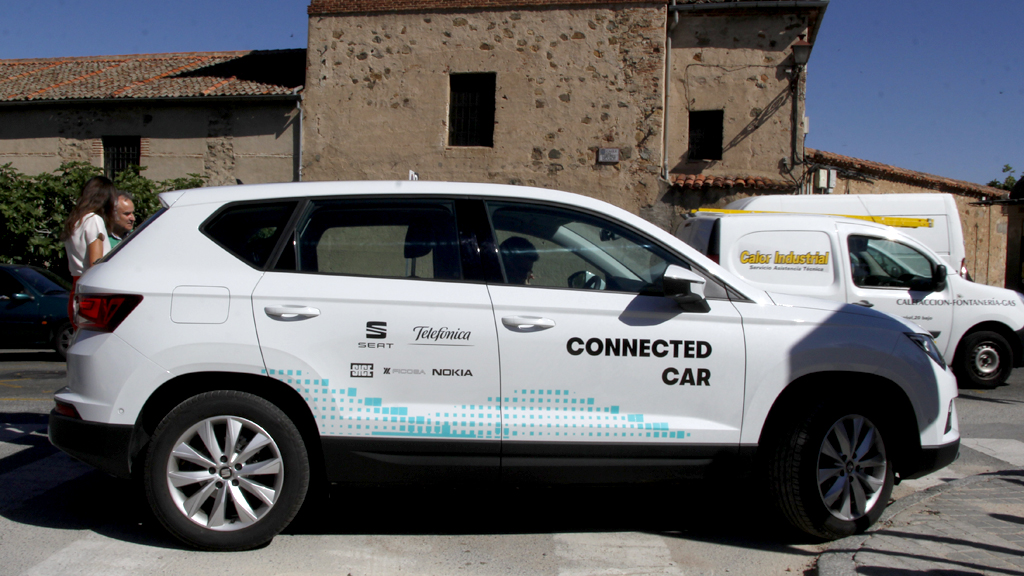 Telefónica y SEAT eligieron Segovia para realizar pruebas de conducción asistida el pasado julio en el marco del programa Ciudades Tecnológicas 5G. / Nerea Llorente