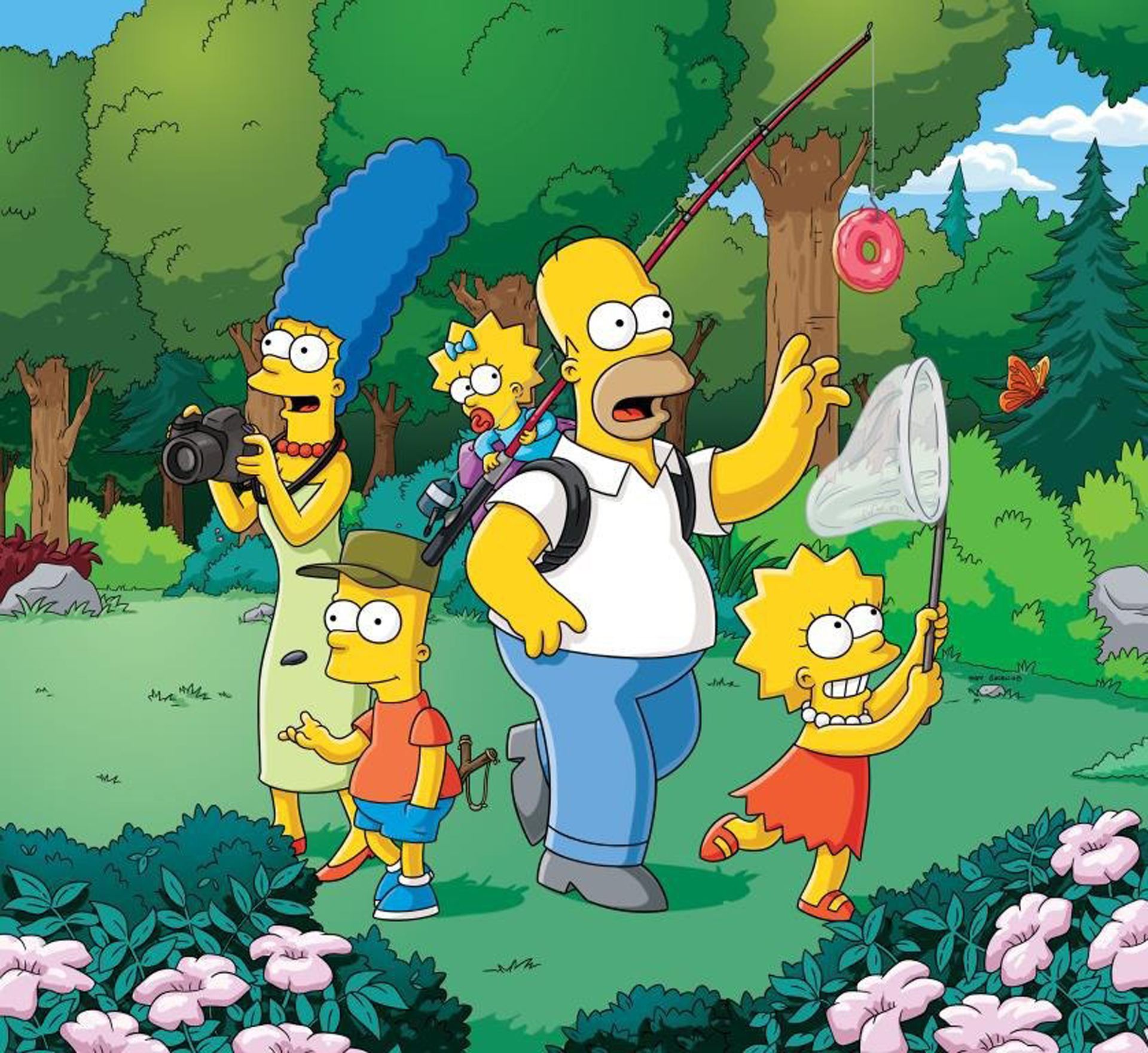 La carismática familia de Springfield formada por Marge, Homer, Bart, Lisa y Maggie ya forma parte del imaginario colectivo en España tras 25 años de emisión.