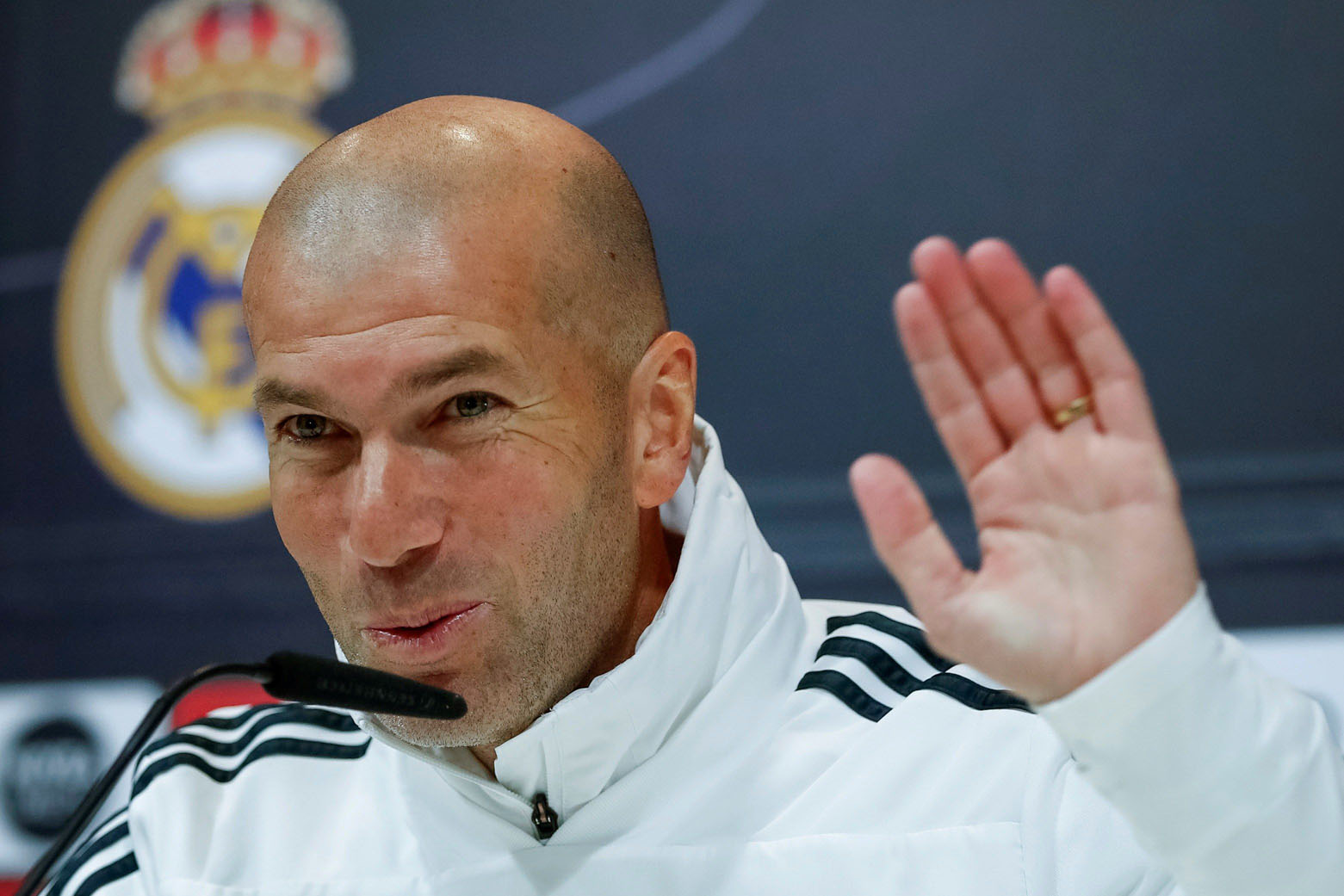 Zidane, en rueda de prensa.