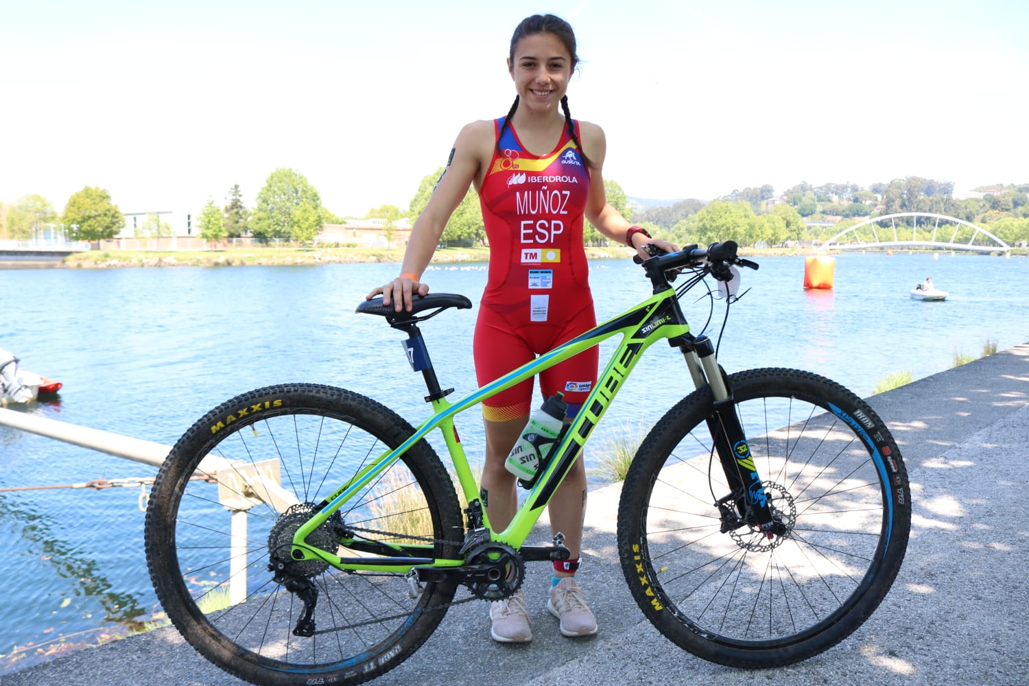 Marina Muñoz, cuellarana y triatleta que ha conquistado el 18 puesto en el Campeonato del Mundo de Triatlón. / c. núñez