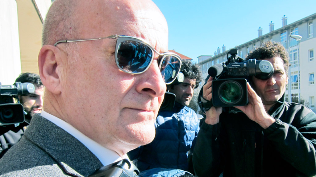 Andrés Cortabitarte, tras comparecer en el juzgado. / Europa Press