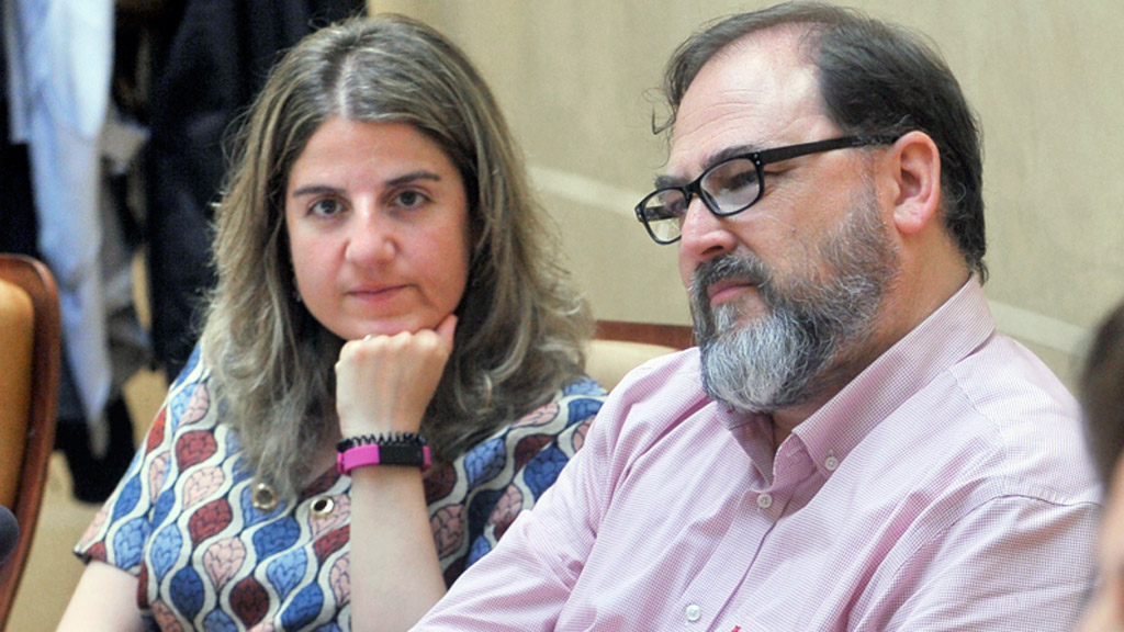 Los concejales de Centrados durante un pleno municipal. / Kamarero