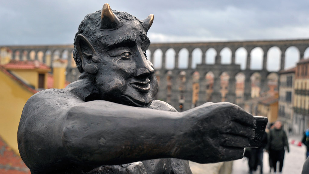 Estatua del 'Diablillo'.