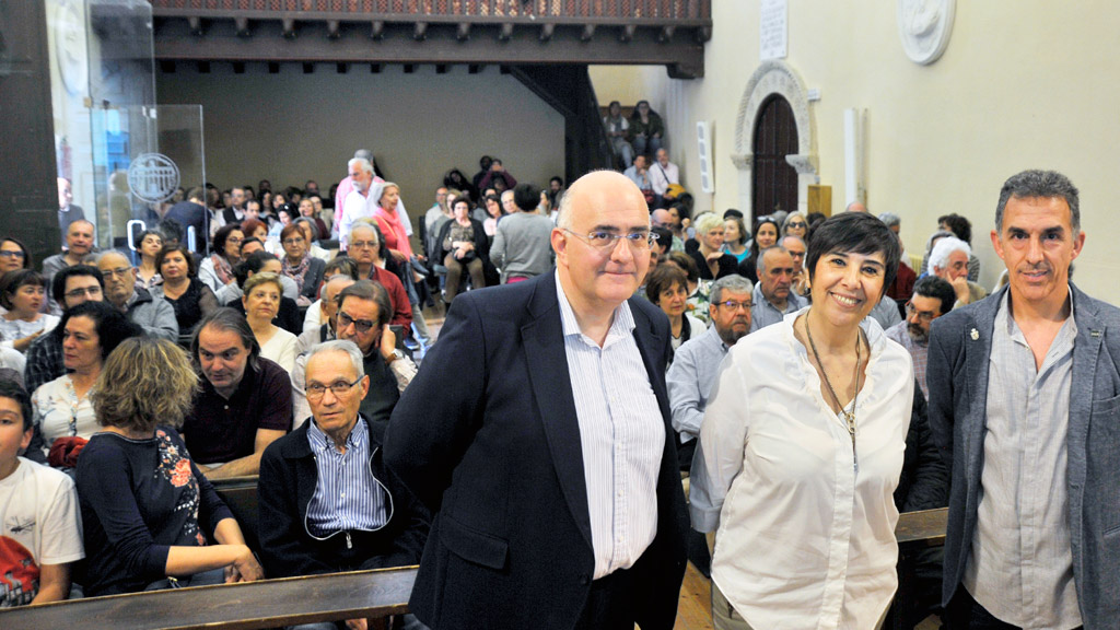 Guillermo Herrero, Nieves Concostrina y Enrique Gallego. / KAMARERO