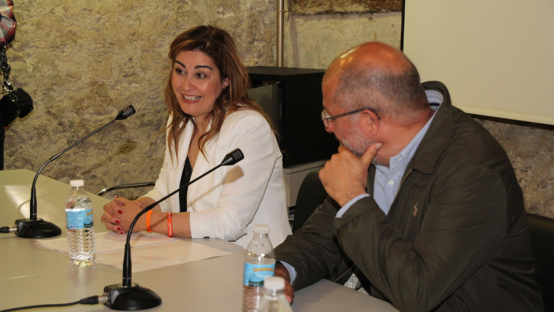 Marta Sanz y Francisco Igea