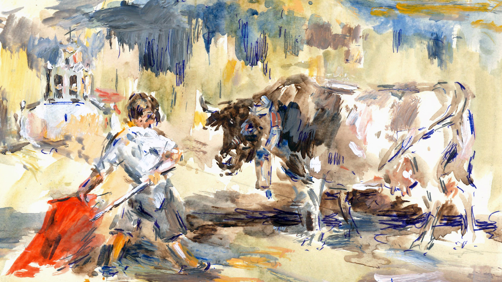 Con Pedraza al fondo, Andrés Hernando a los siete años ya sentía su ilusión por ser torero.