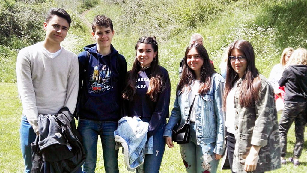 Grupo de estudiantes segovianos que ha viajado este mes a Francia. / E. A,