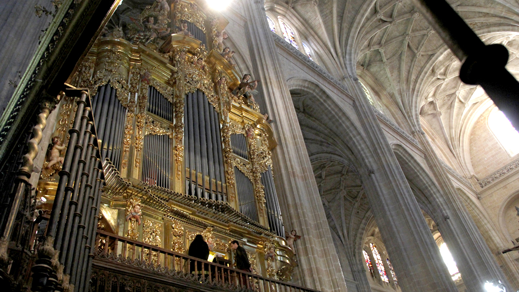 Torrent, en el órgano de la Epístola de la Catedral de Segovia. / Nerea Llorente