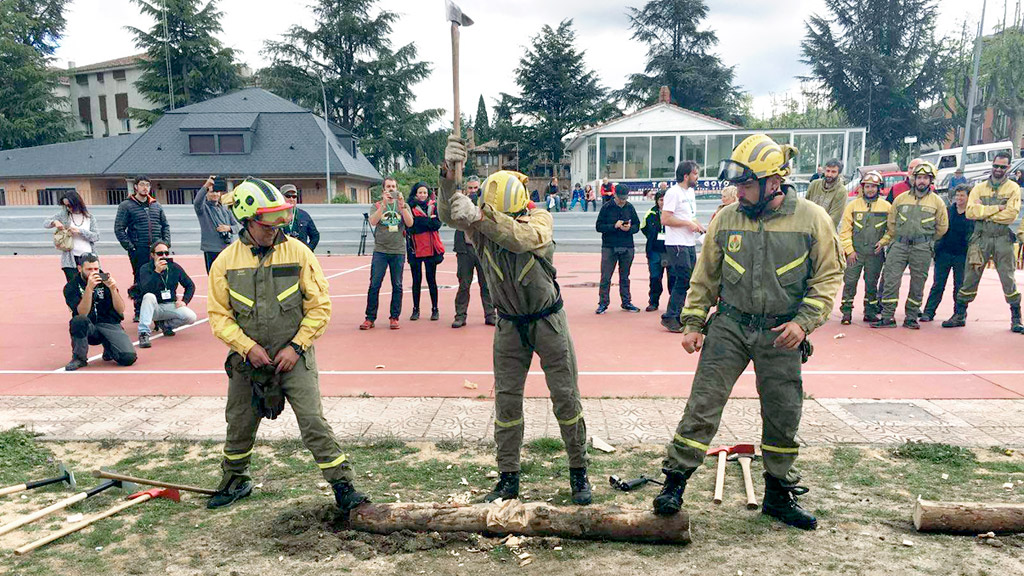 Imagen de una actividad en uno de los encuentros celebrados en El Espinar. / el adelantado