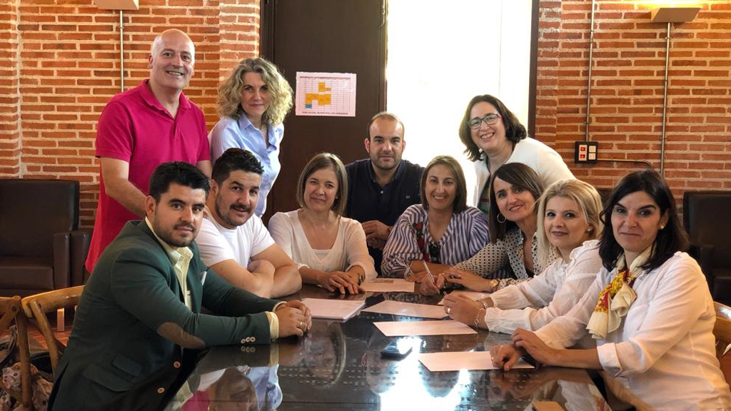 La agrupación de Ciudadanos reunida para presentar su programa de gobierno./ El adelantado