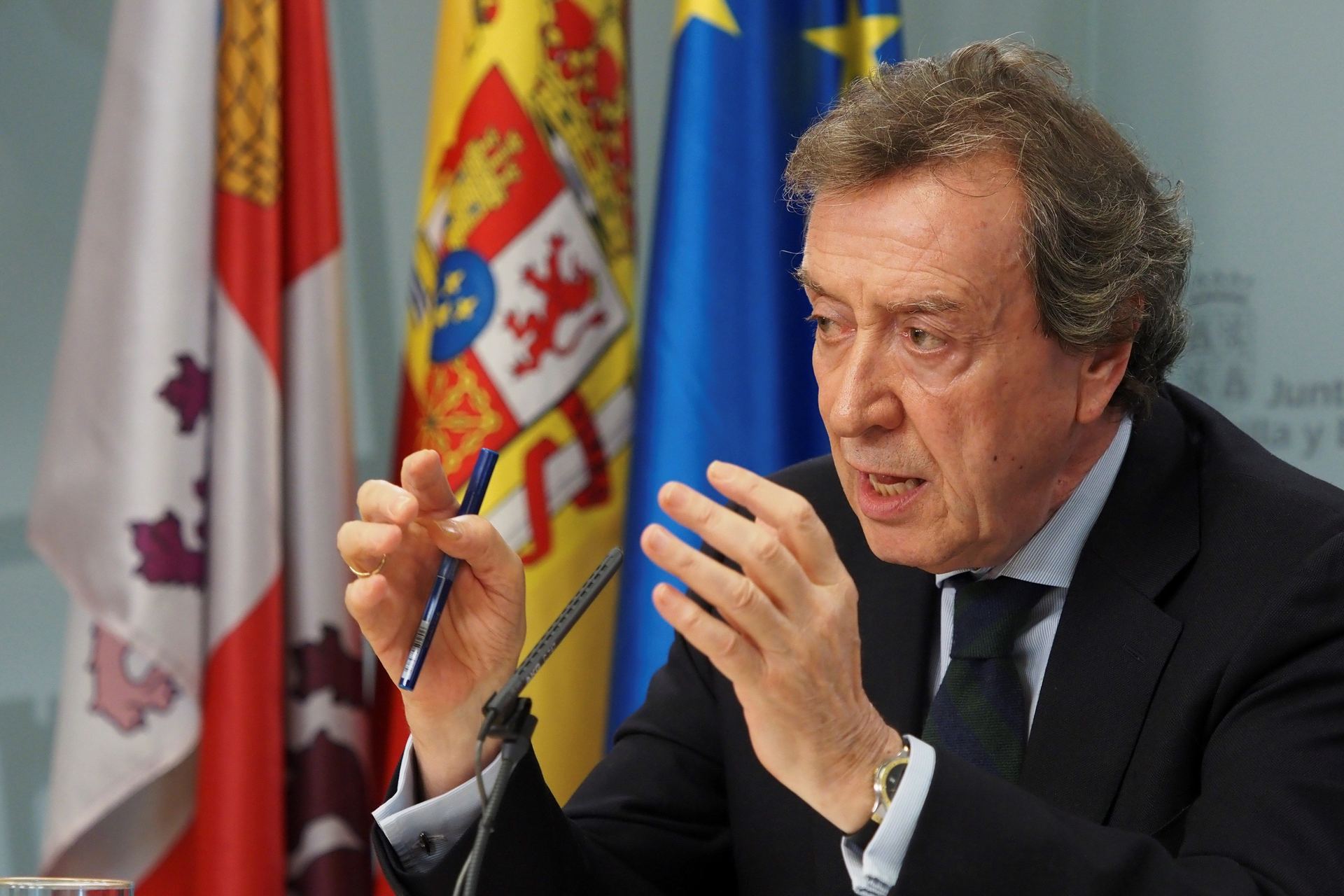 El vicepresidente, consejero de la Presidencia y portavoz de la Junta, José Antonio de Santiago-Juárez. / Efe