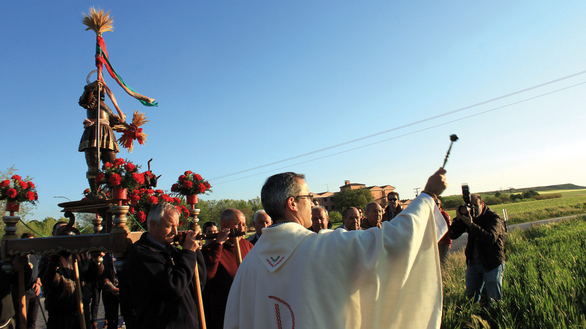 Bendición de los campos hace unos años. / Juan Carlos Llorente