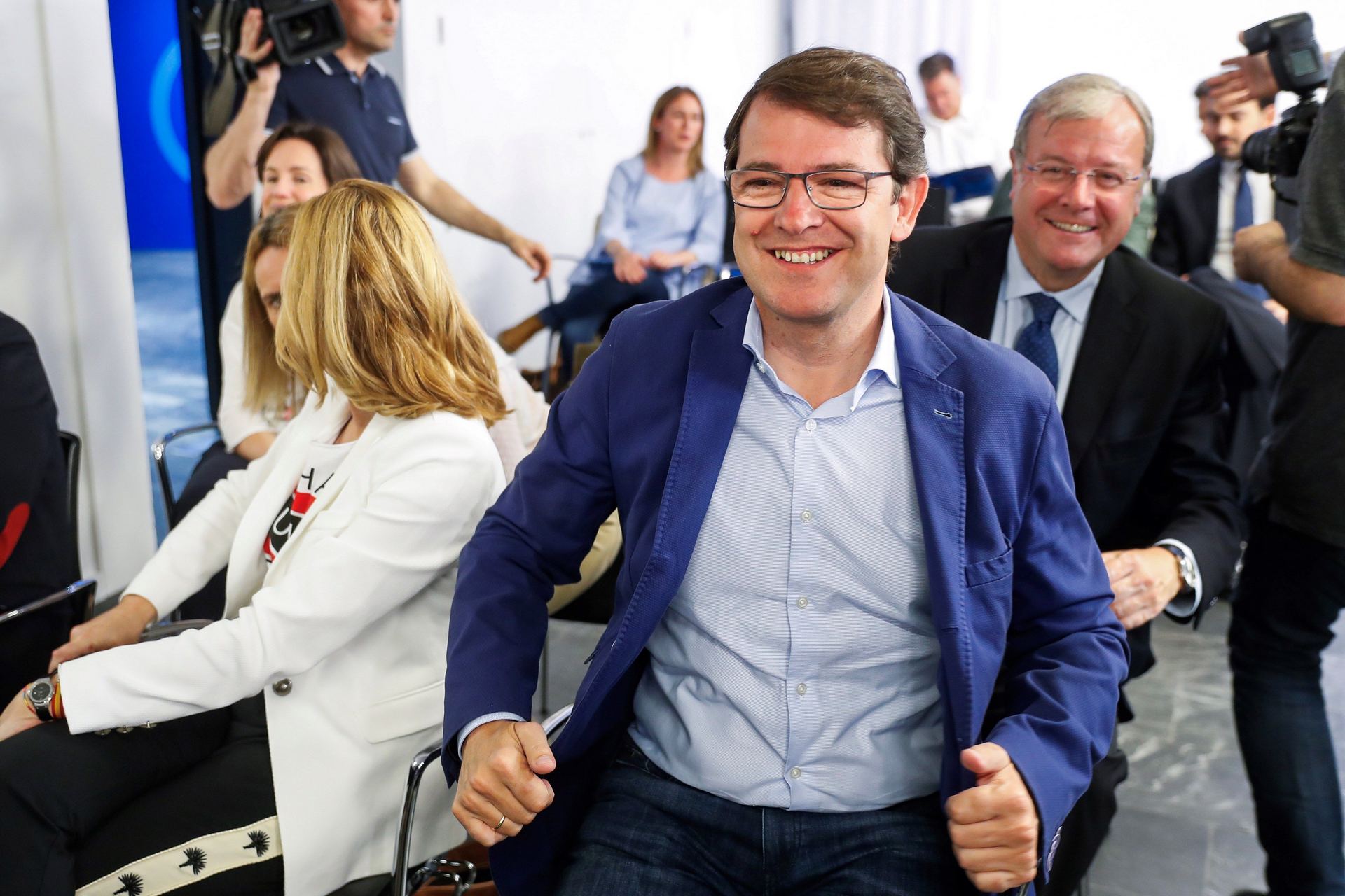 El presidente del PP de Castilla y León, Alfonso Fernández Mañueco, en la reunión del Comité Ejecutivo Nacional. / Efe