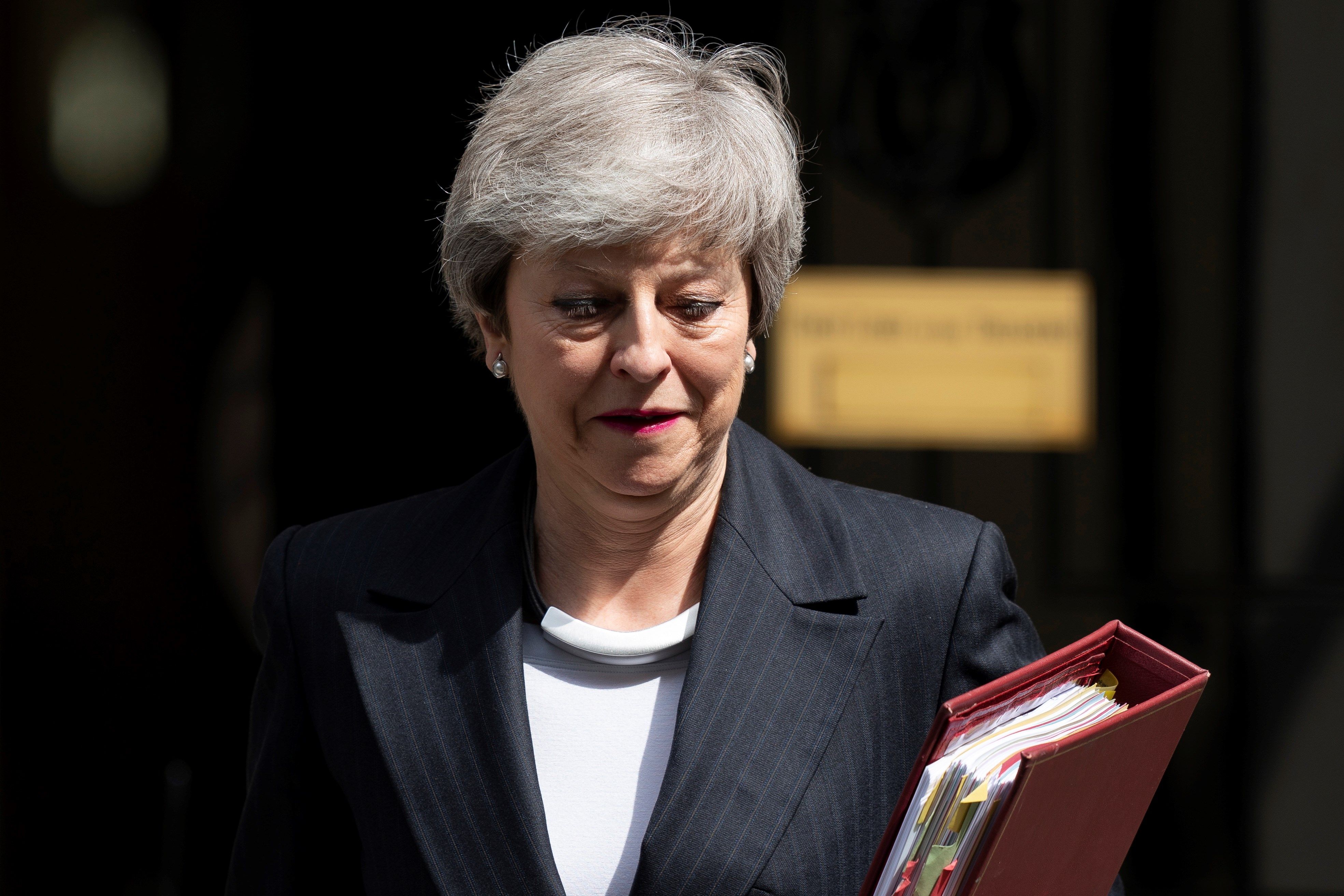 La primera ministra británica, Theresa May, en su residencia oficial. / EFE