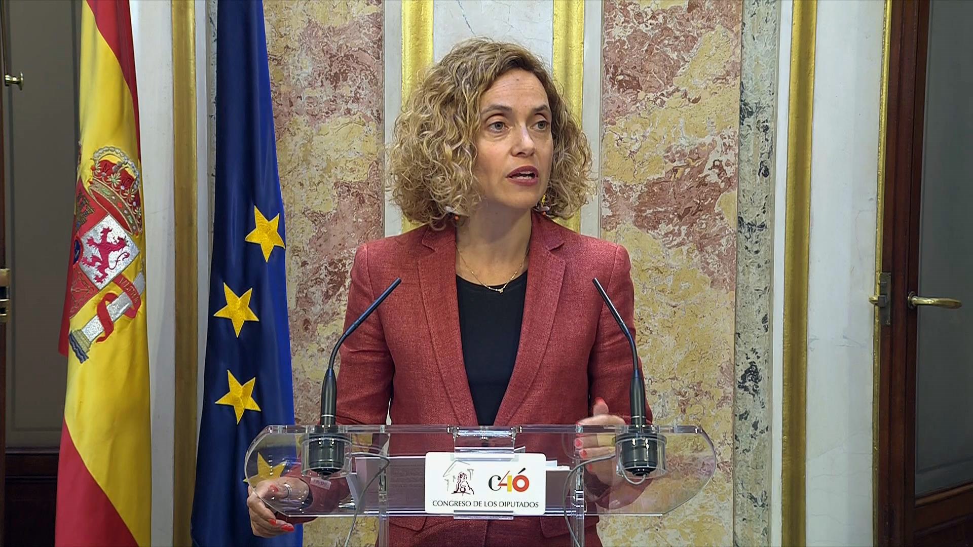 La presidenta del Congreso, Meritxell Batet. / EFE