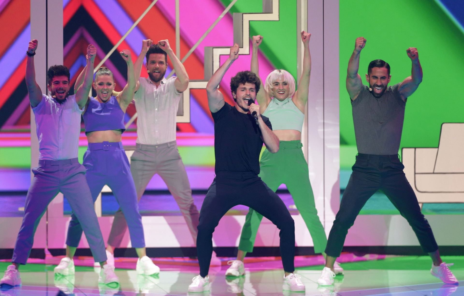 Miki durante su participación en el certamen de Eurovisión en Tel Aviv. / EFE