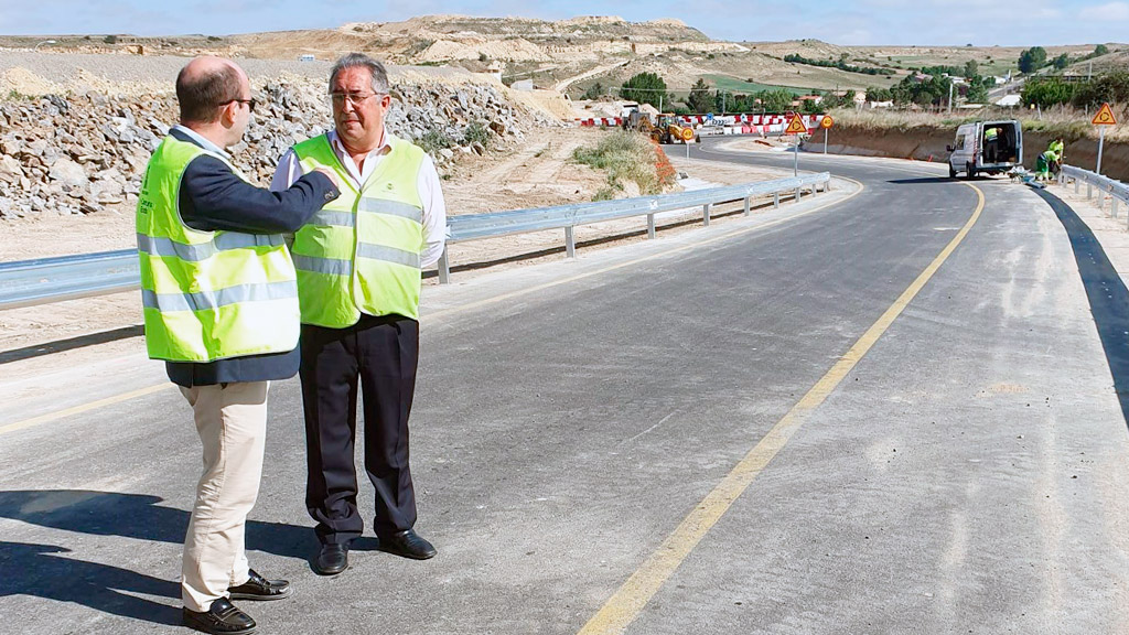 Imagen de un tramo cortado con motivo de los trabajos de la SG-20. / El Adelantado