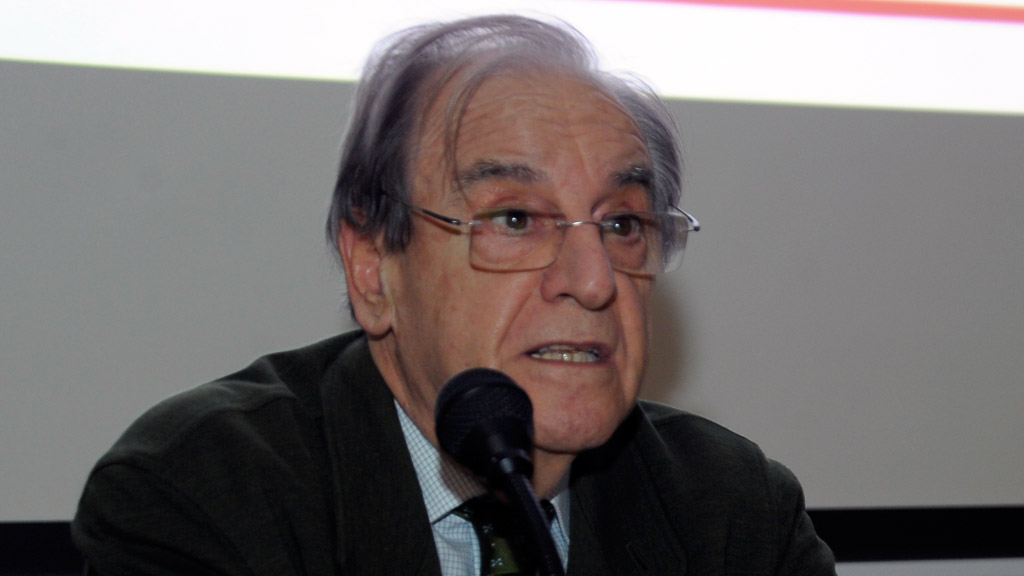 Victoriano Borreguero durante una intervención pública. / Kamarero