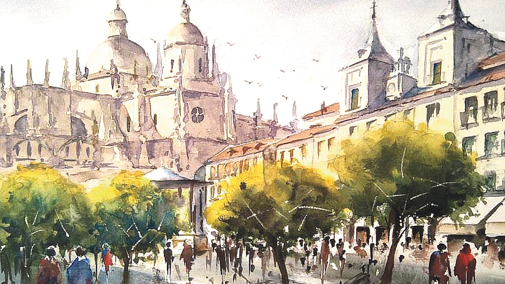 Una de las acuarelas que expondrá Contreras desde el día 4 de julio. / E. A.