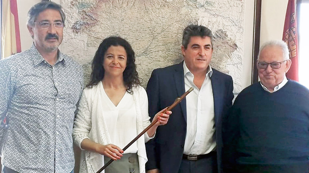 Joaquín Manchado, Eva María González, José María Gutiérrez, y Jesús Alonso. / el adelantado