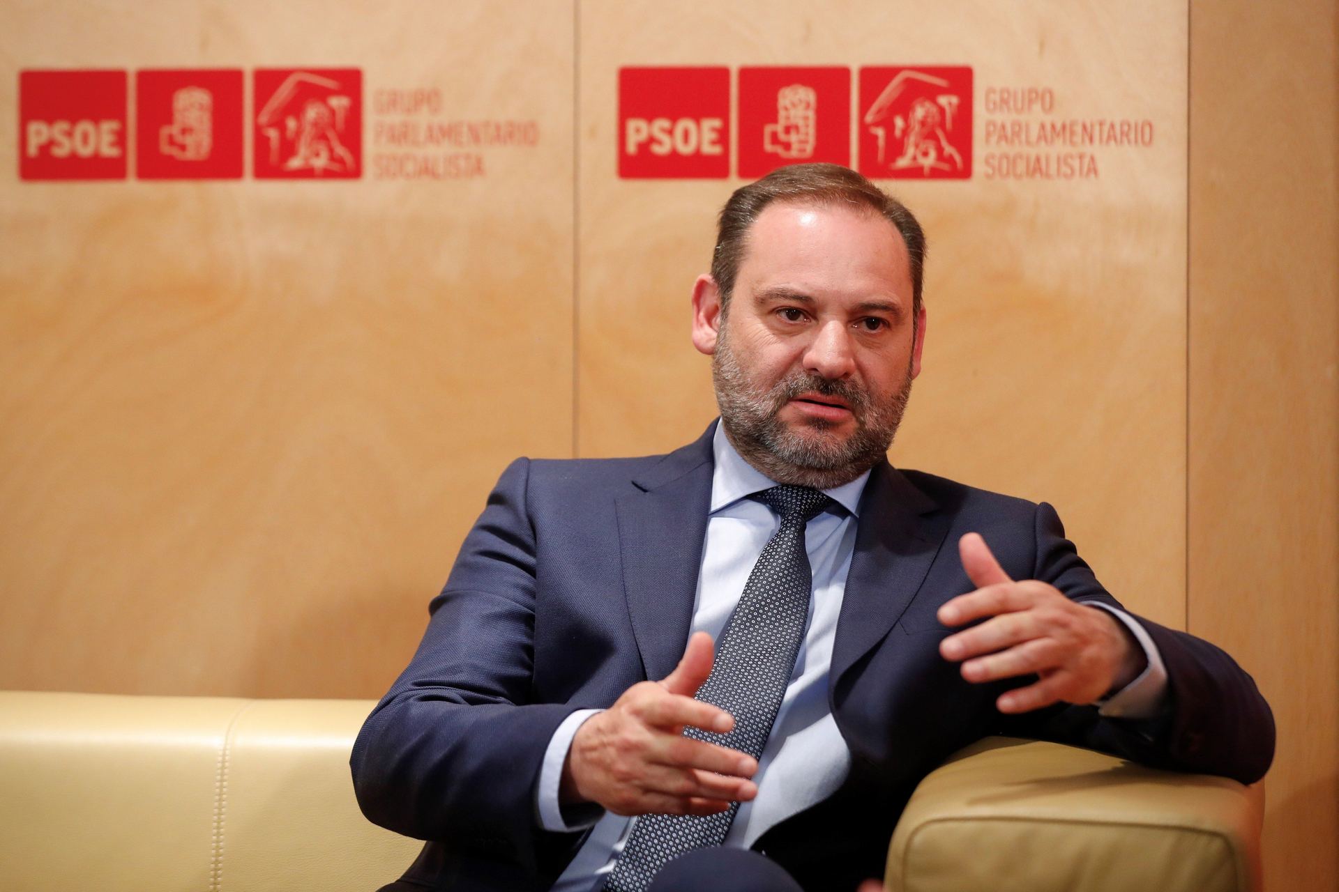 El secretario de Organización del PSOE y ministro de Fomento en funciones, José Luis Ábalos. / efe