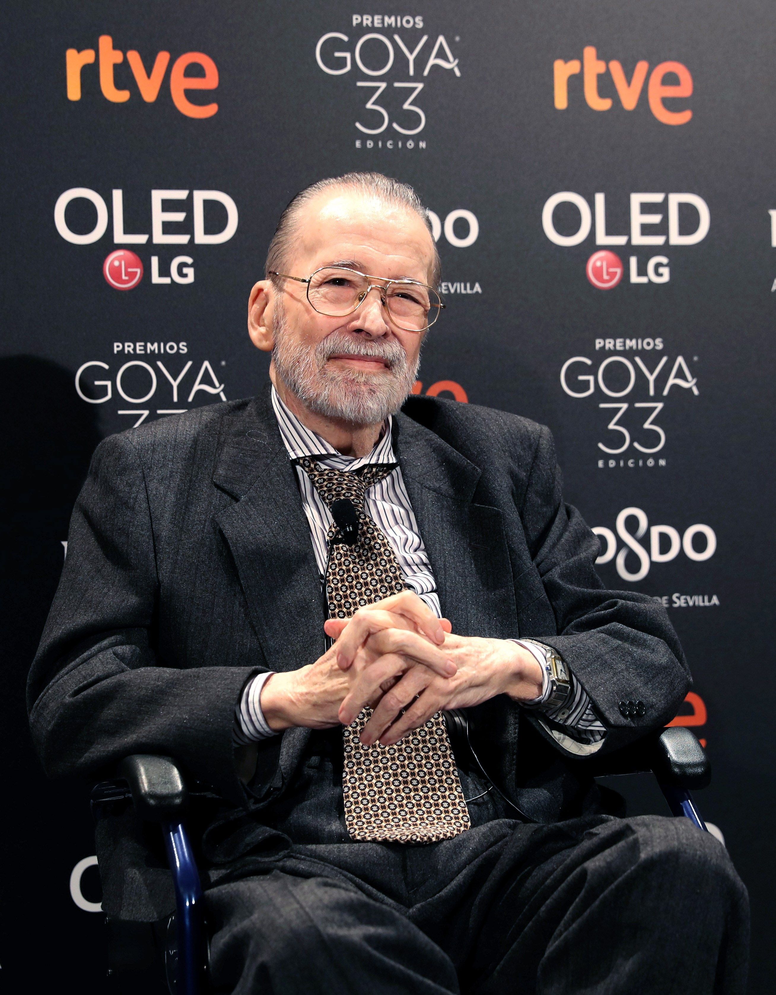 ‘Chicho’ Ibáñez Serrador recibió el ‘Goya de Honor’ en la pasada edición. / efe