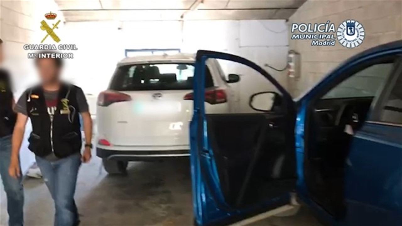 Al término de la operación, los agentes de seguridad lograron incautar nueve vehículos sustraídos.