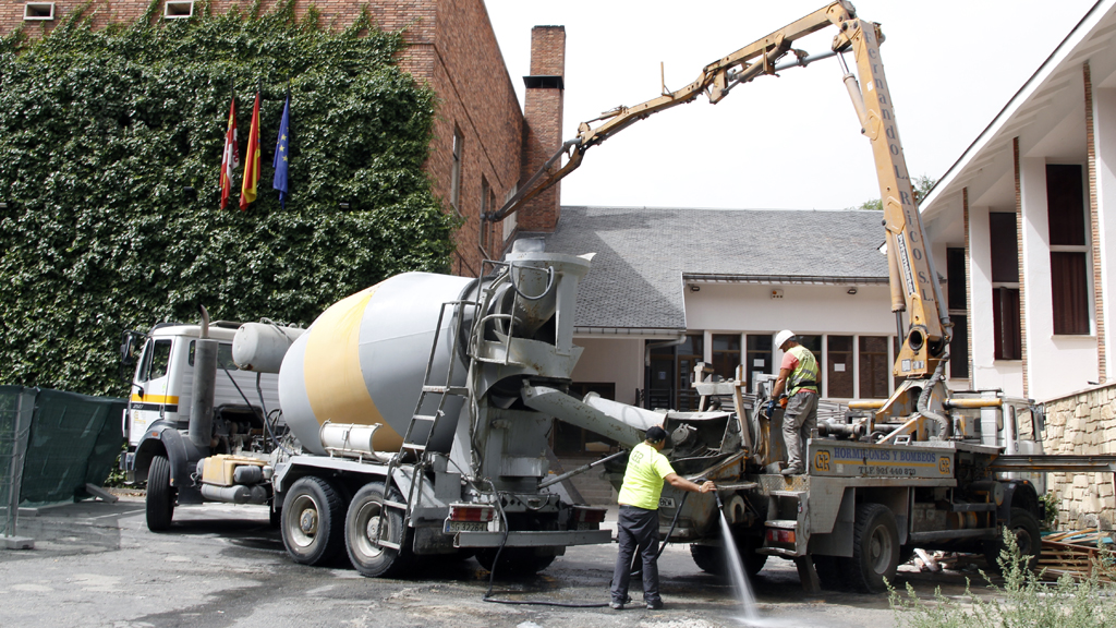 Desde 2017 y de forma gradual, en el instituto Andrés Laguna se están llevando a cabo reformas que continuarán el próximo verano. / NEREA LLORENTE