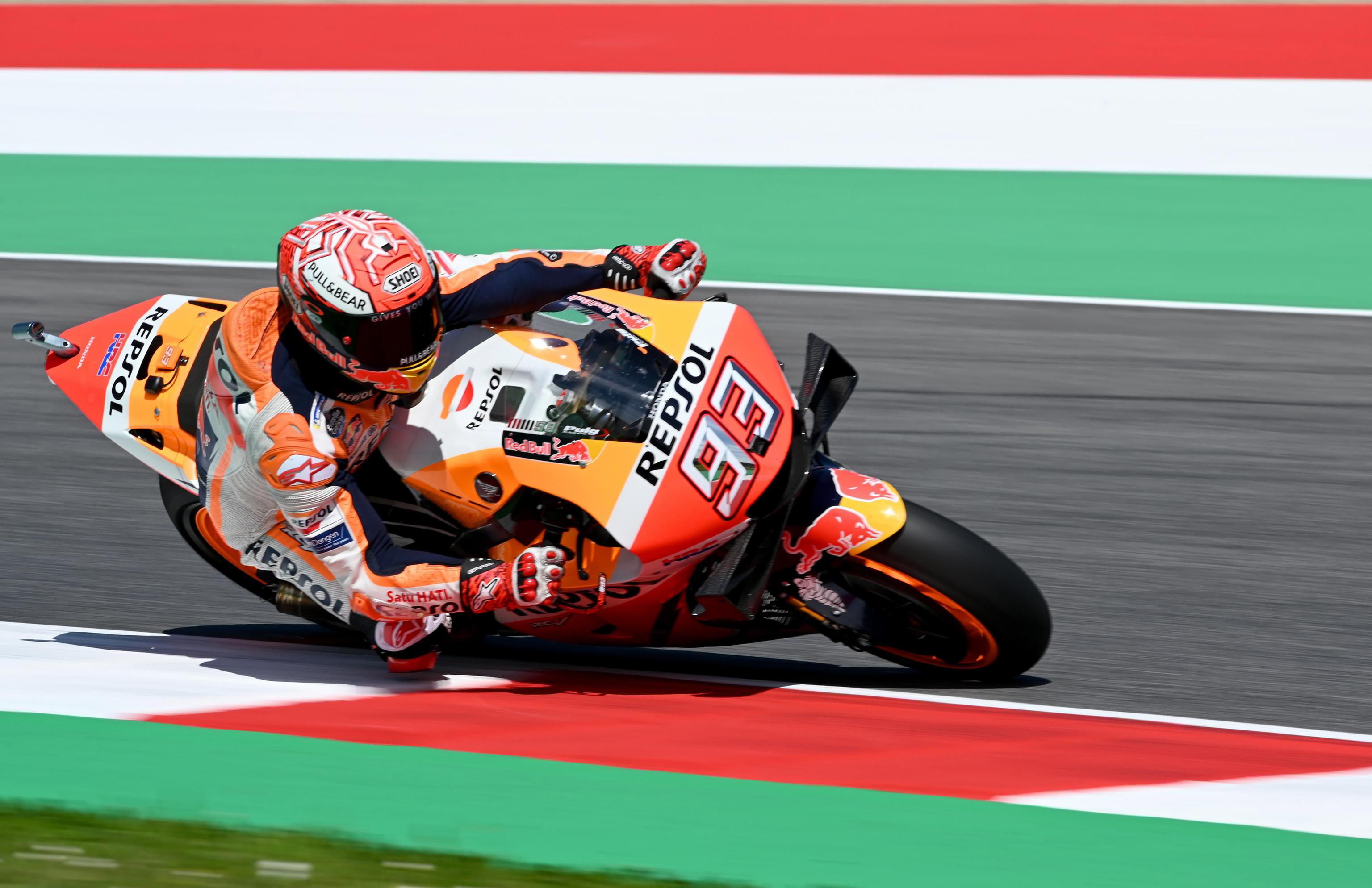 Marc Márquez, en la sesión de clasificación del GP de Italia. / EFE